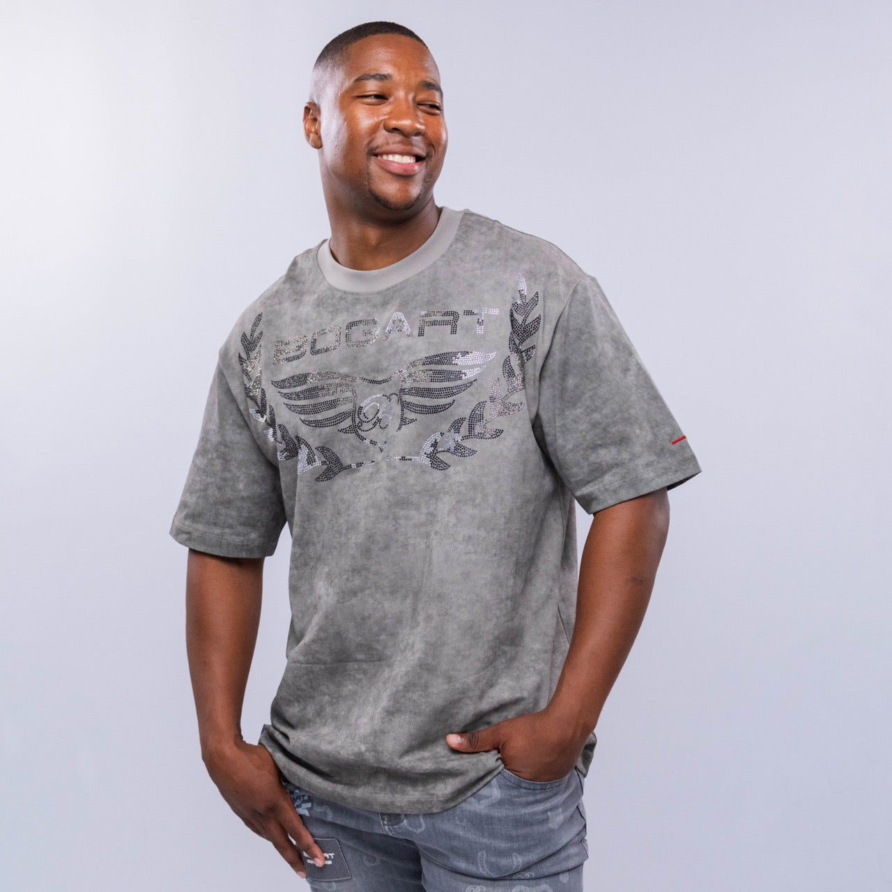 Bogart Rhinestone Wings Tee