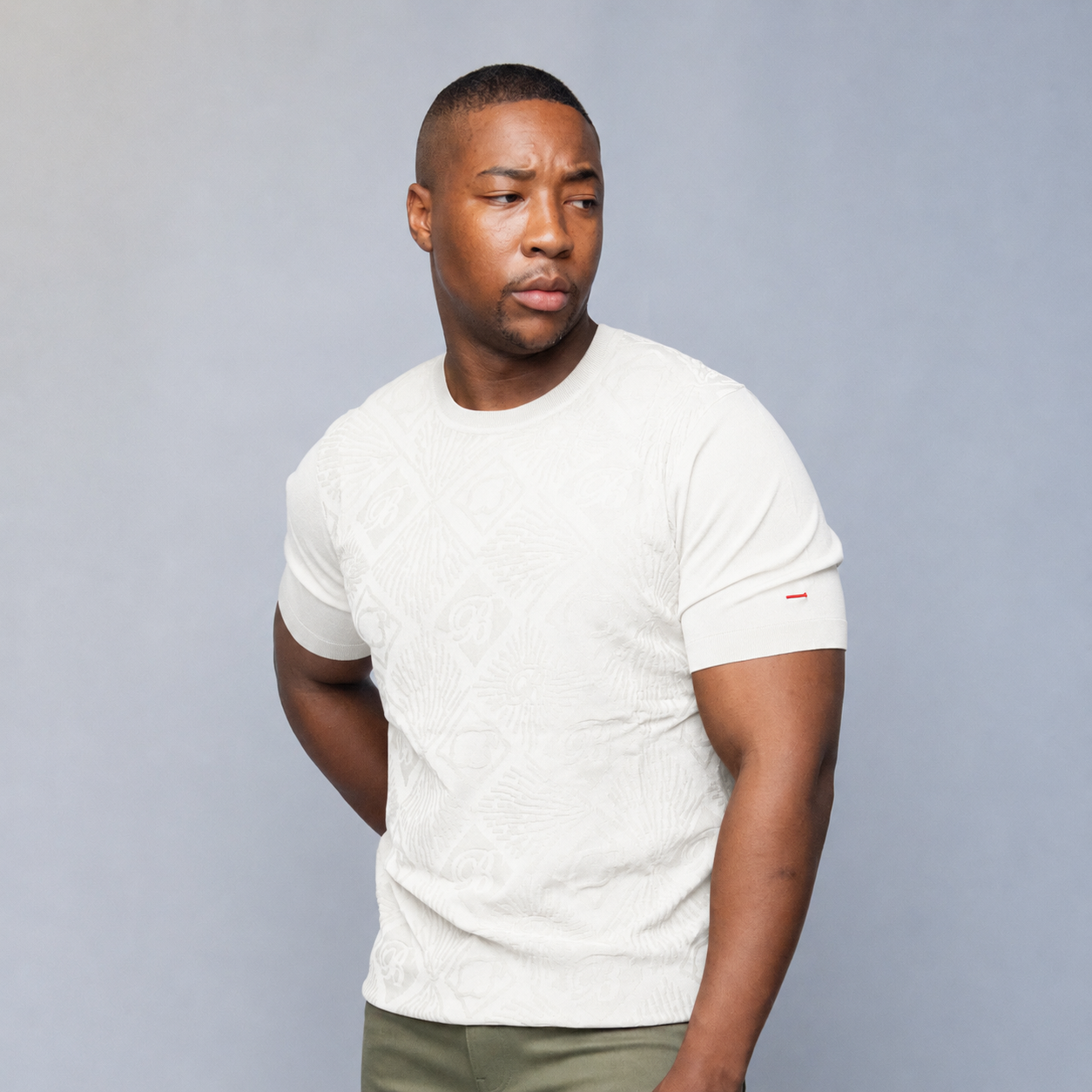 Bogart Monogram Jacquard Knit Tee
