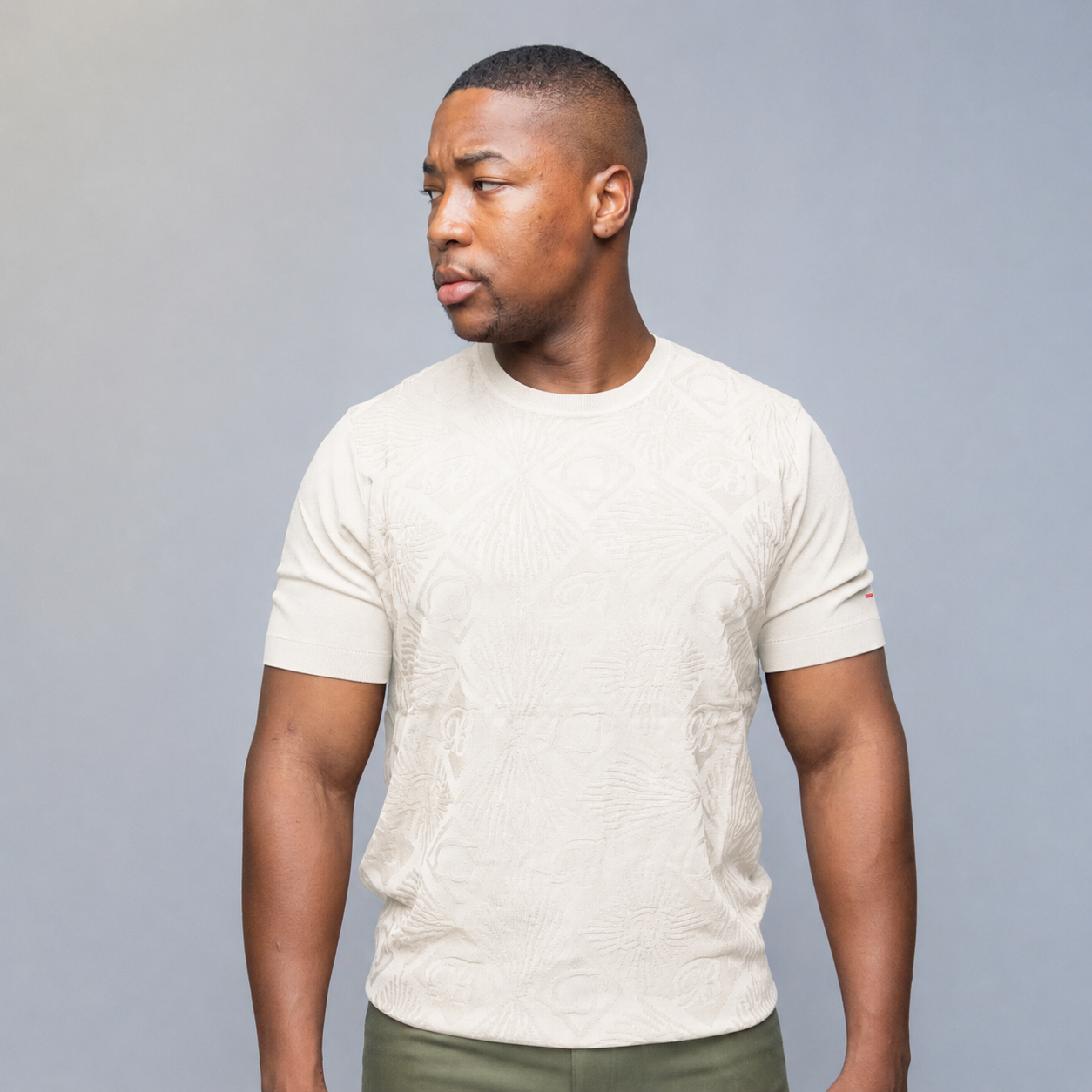 Bogart Monogram Jacquard Knit Tee