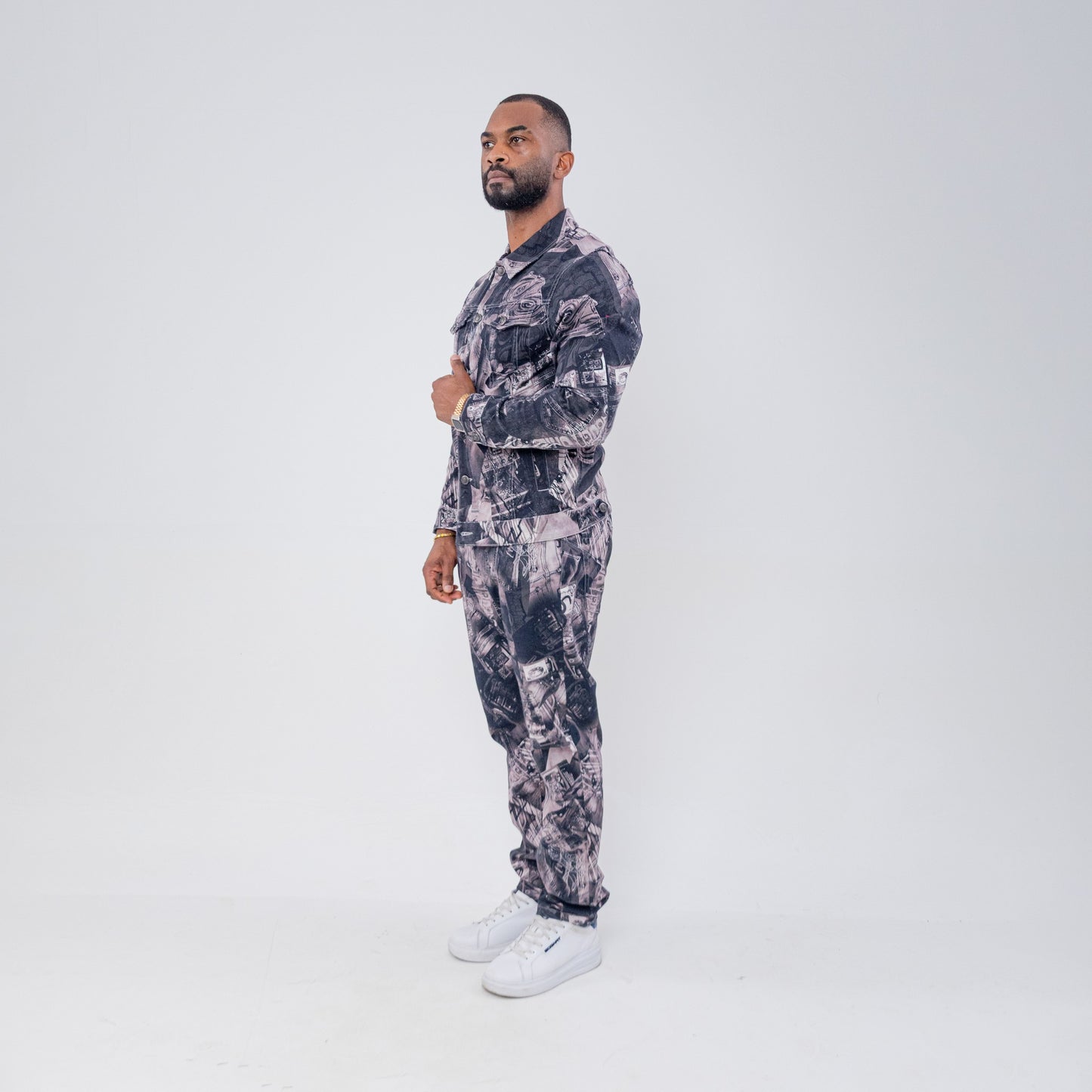 Bogart Money Print Trucker Jacket