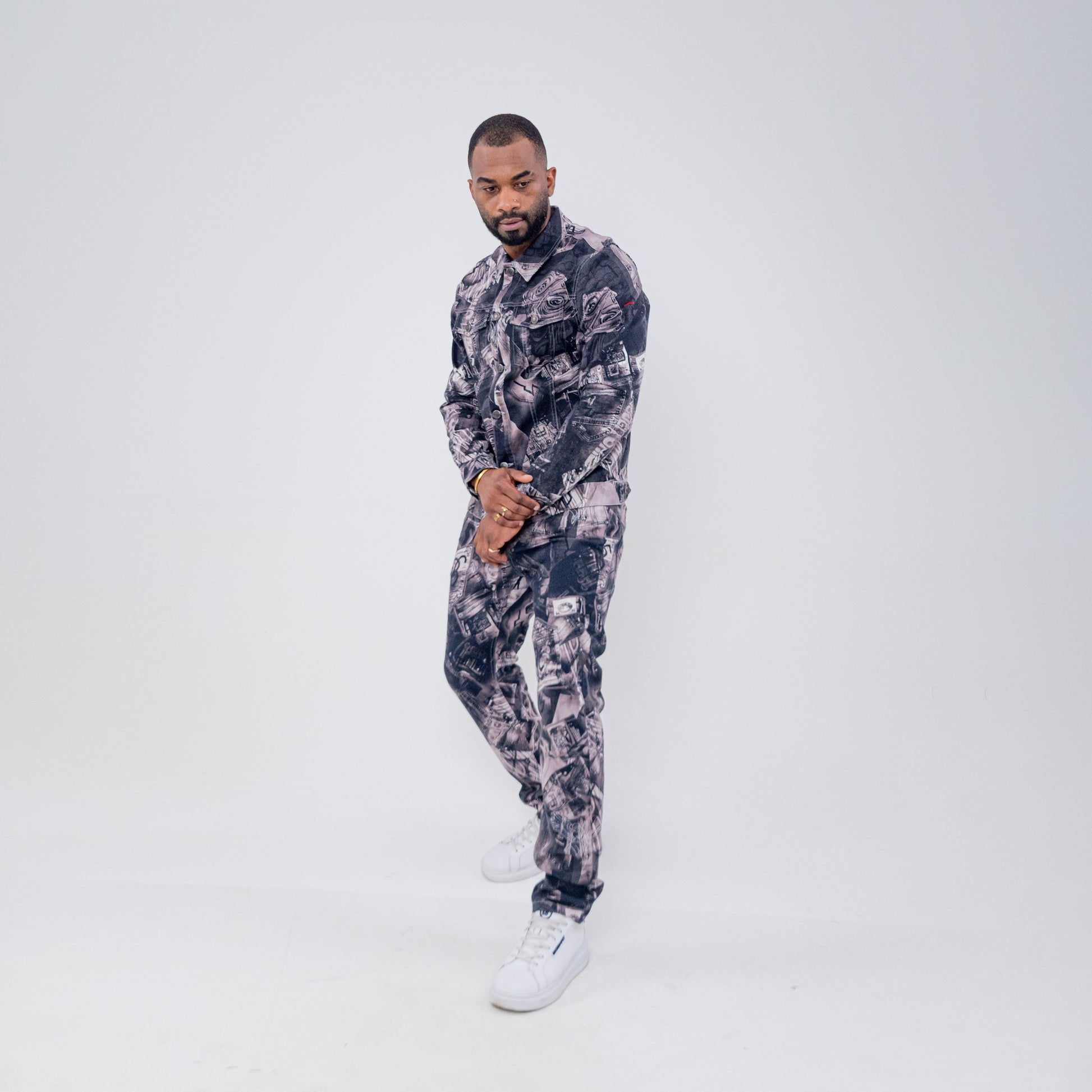 Bogart Money Print Trucker Jacket