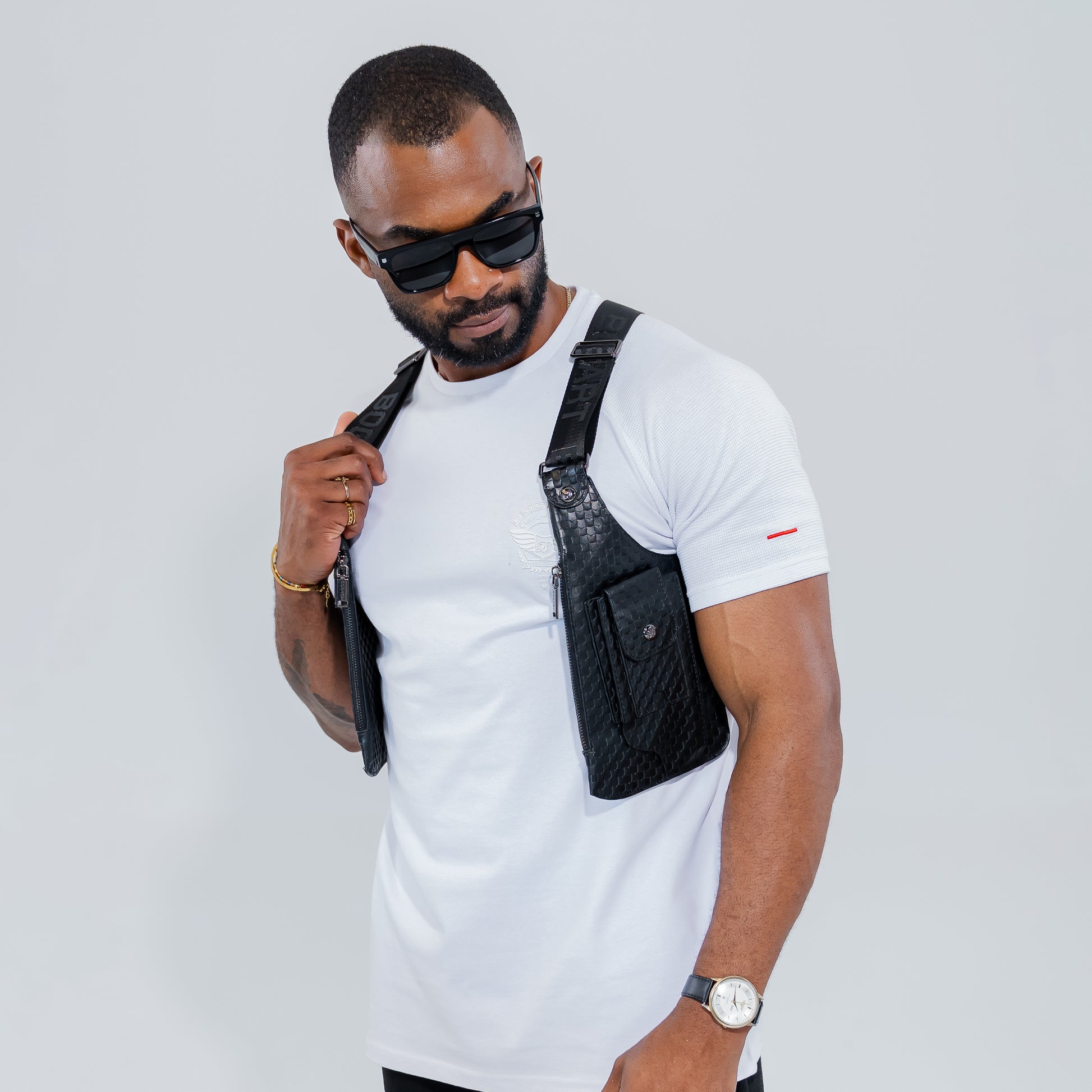 Bogart Quilted Diamond Sling Bag