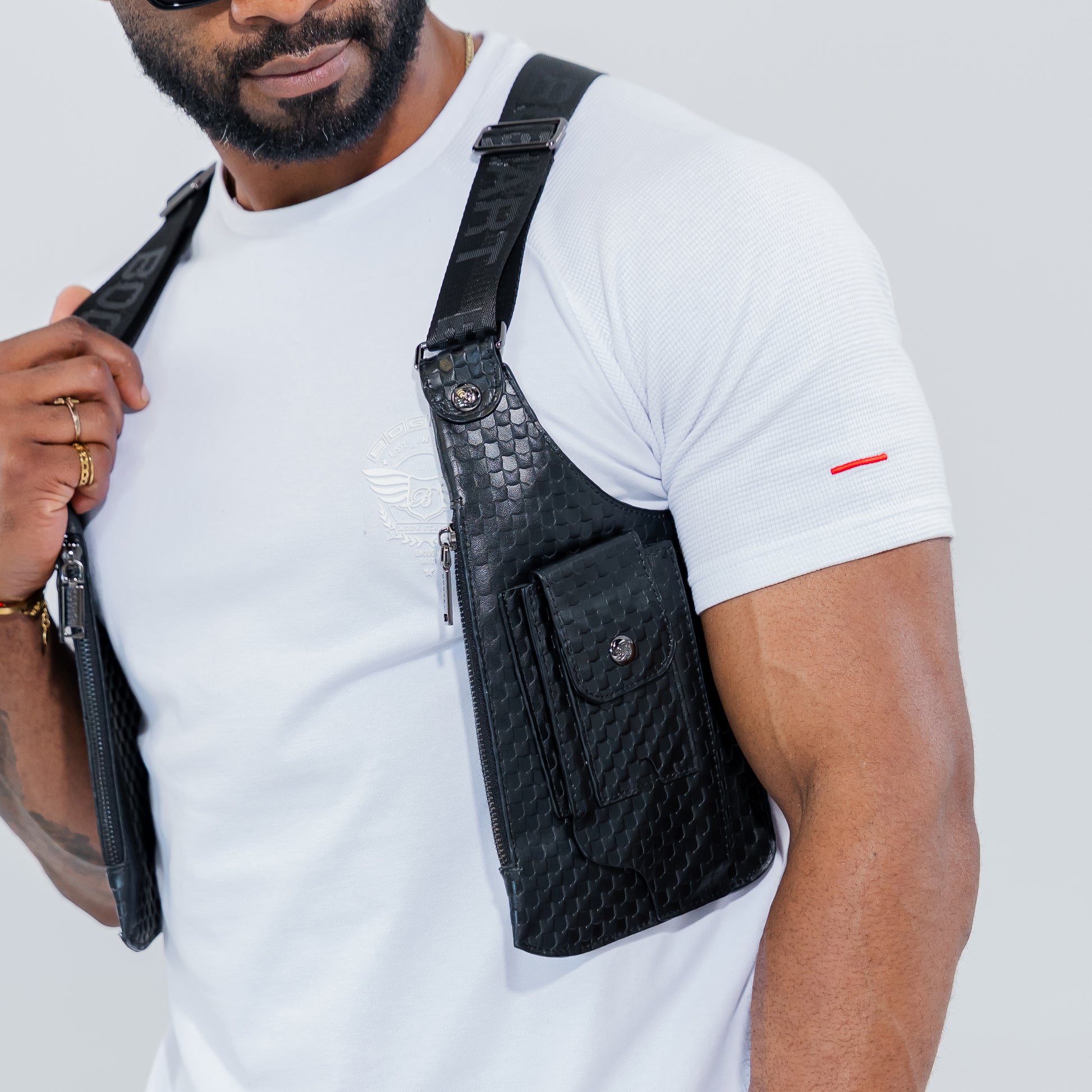 Bogart Quilted Diamond Sling Bag