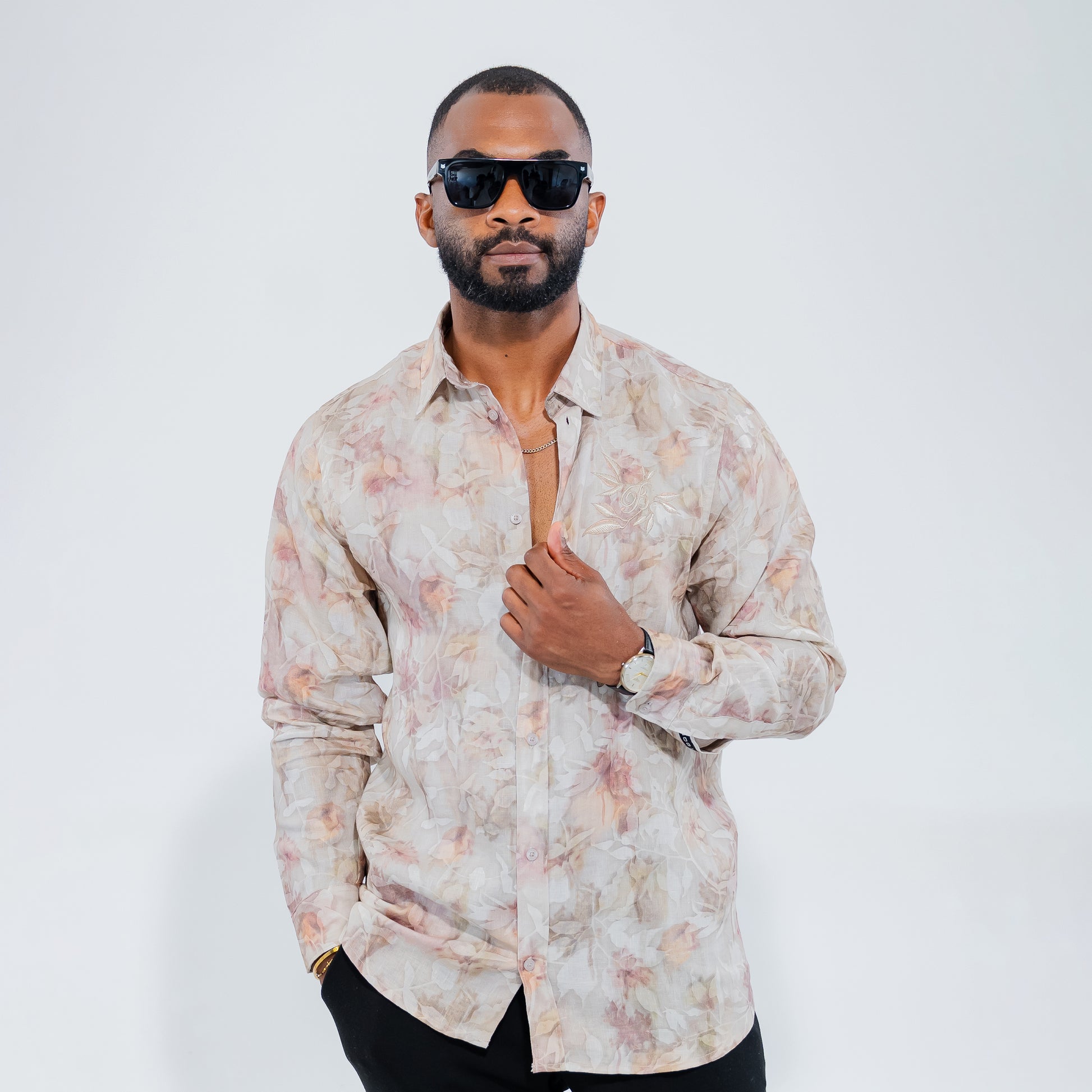 Bogart Botanical Floral Shirt