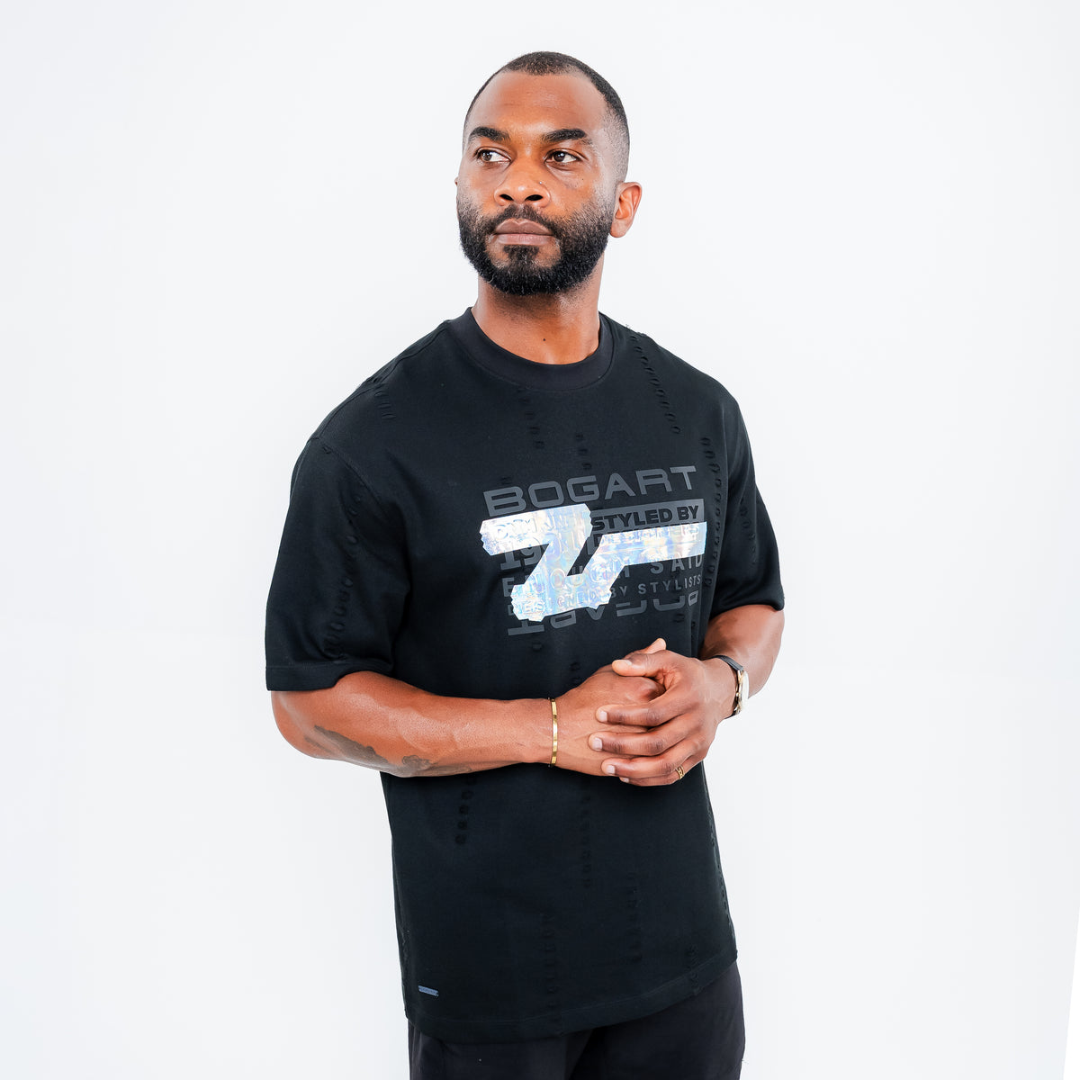Bogart Foil Strike Oversized Tee