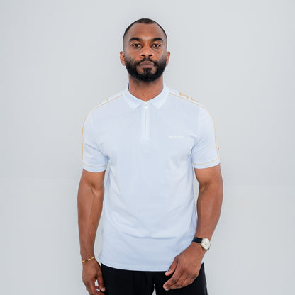 Bogart Gilded Line Zip Polo