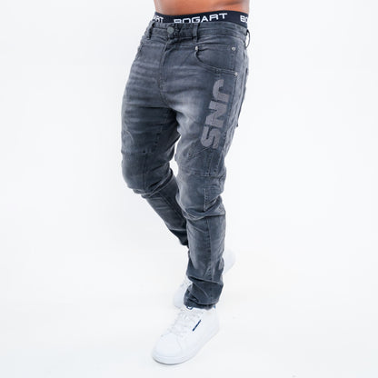 Bogart Graphite Moto Jeans