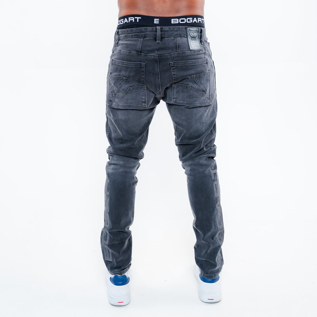 Bogart Graphite Moto Jeans