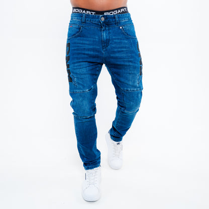 Bogart Graphite Moto Jeans