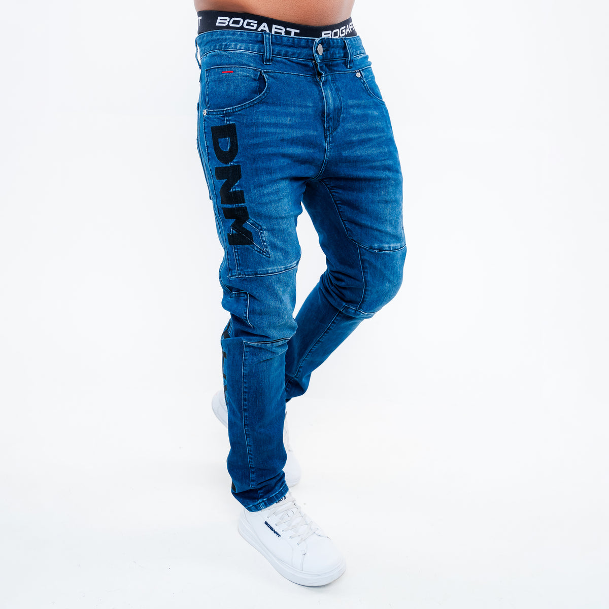 Bogart Graphite Moto Jeans