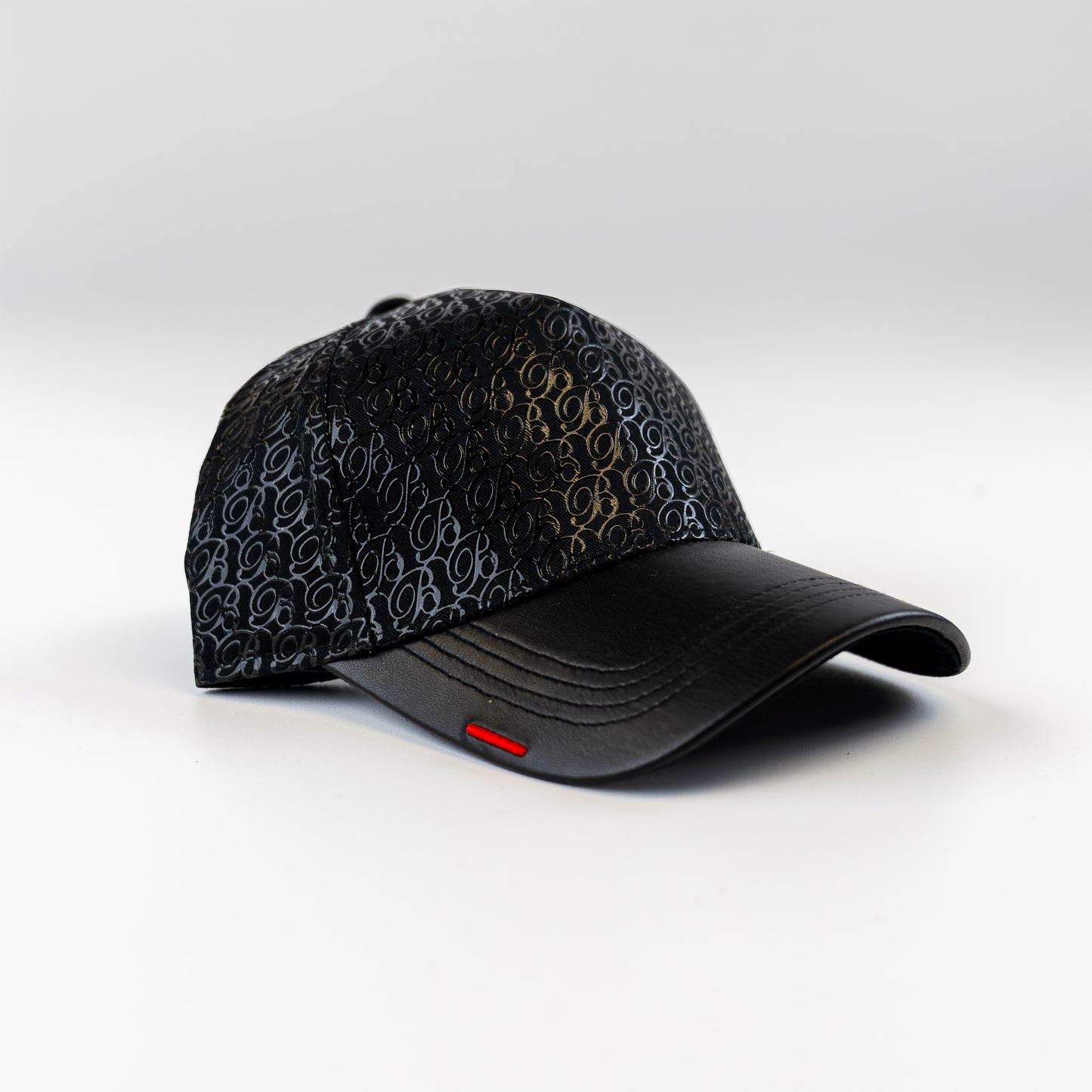 Bogart Monogram Leather-Brim Cap