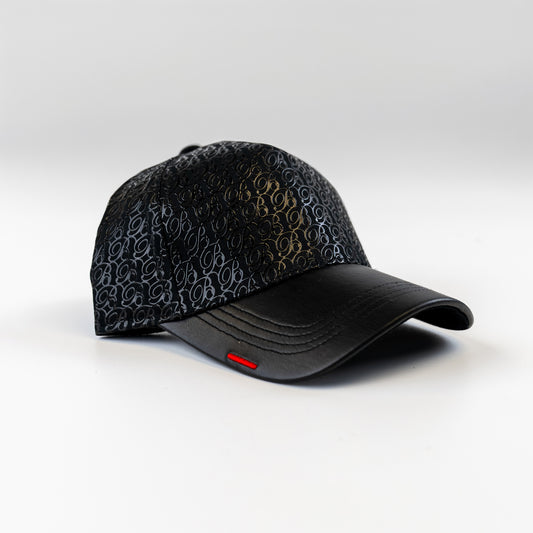 Bogart Monogram Leather-Brim Cap