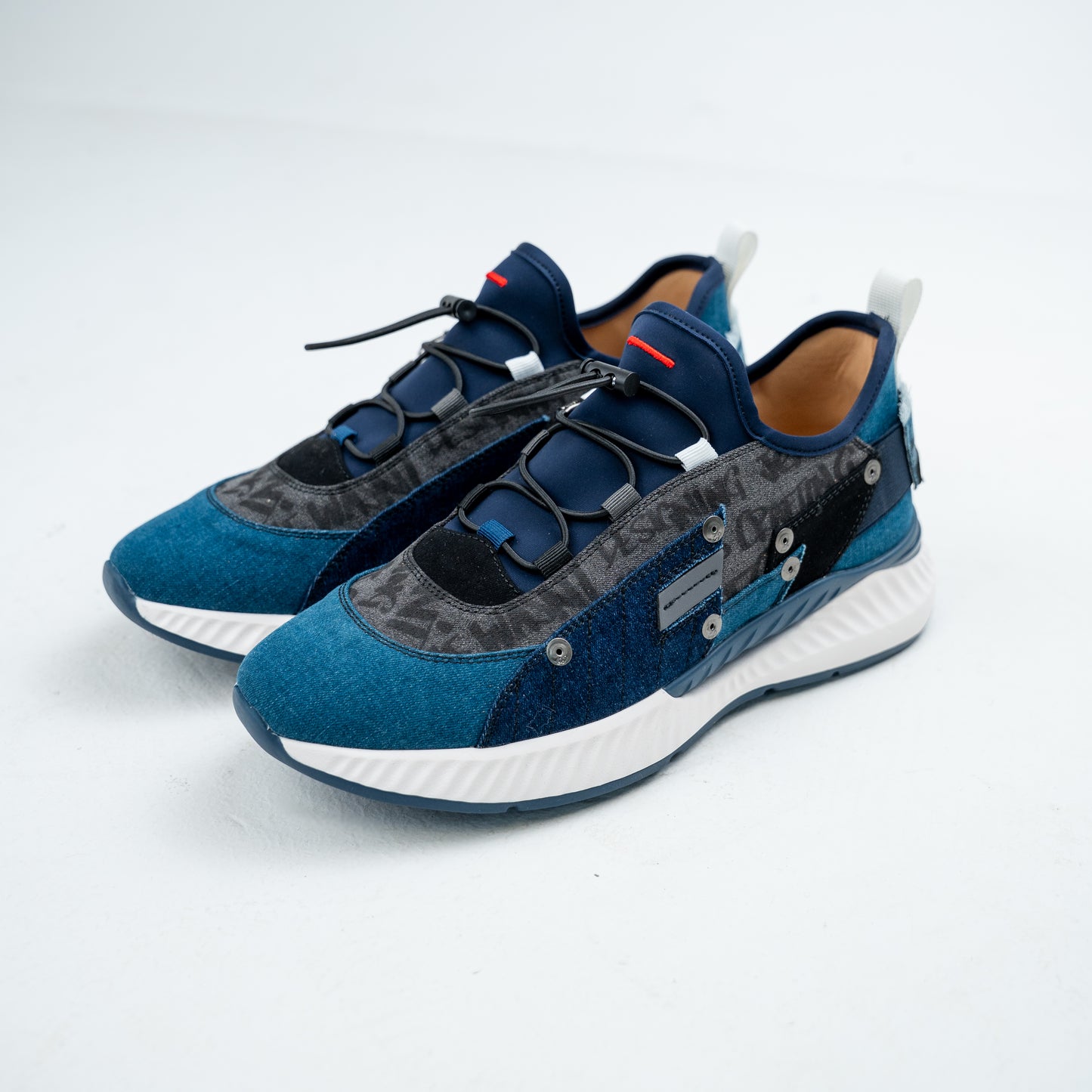 Bogart Bungee-Lace Denim Trainer