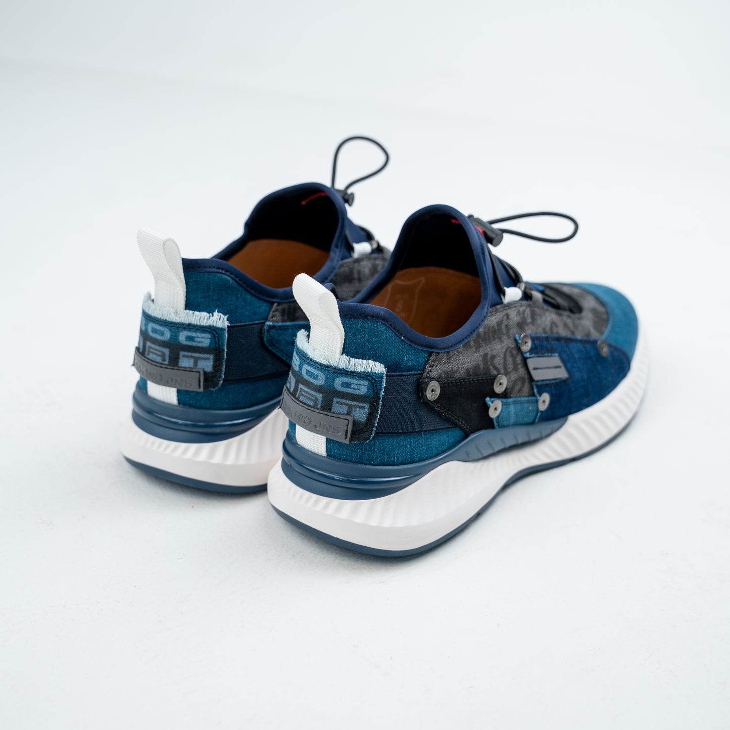 Bogart Bungee-Lace Denim Trainer
