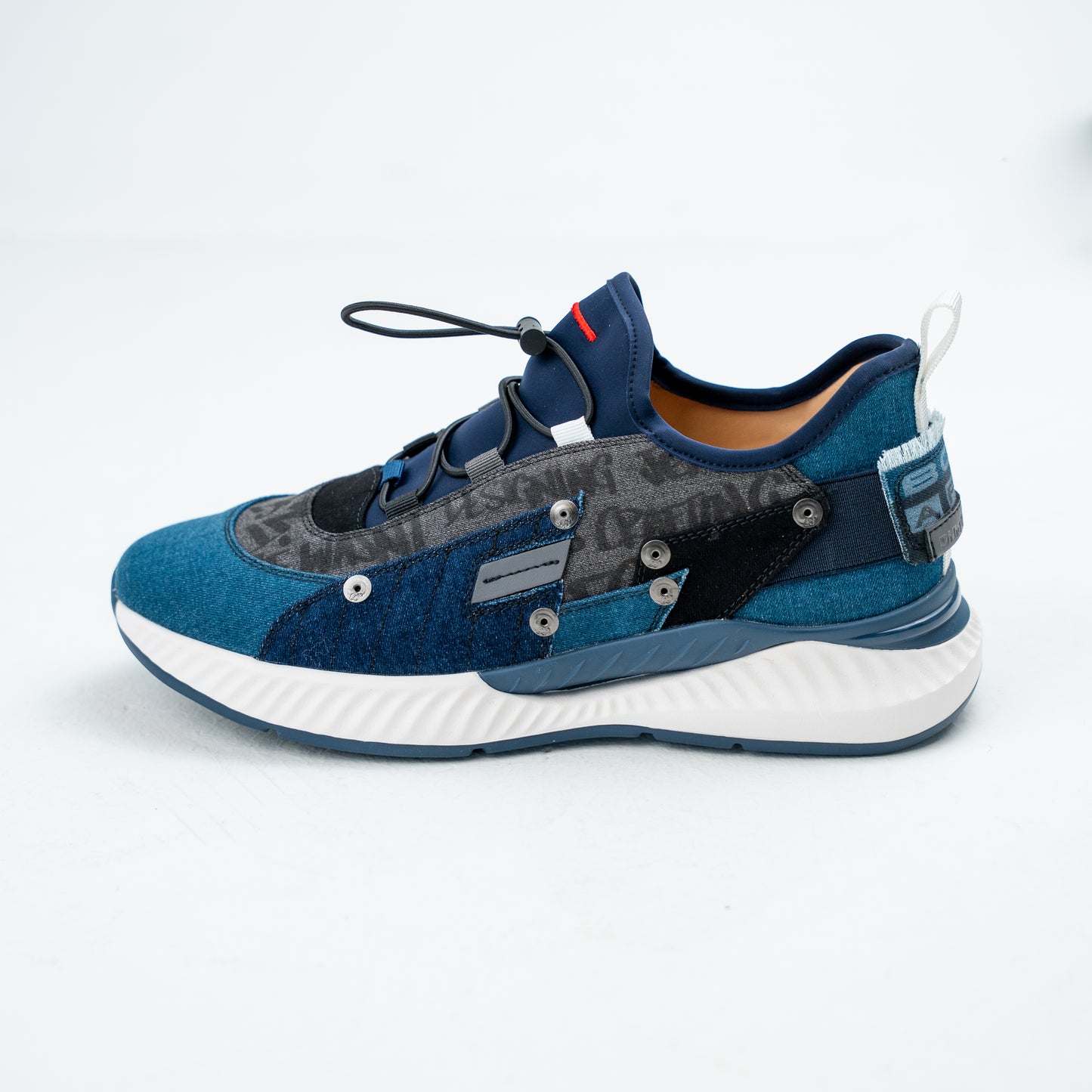Bogart Bungee-Lace Denim Trainer