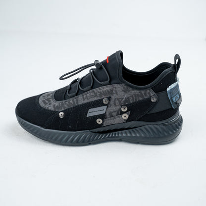 Bogart Bungee-Lace Denim Trainer