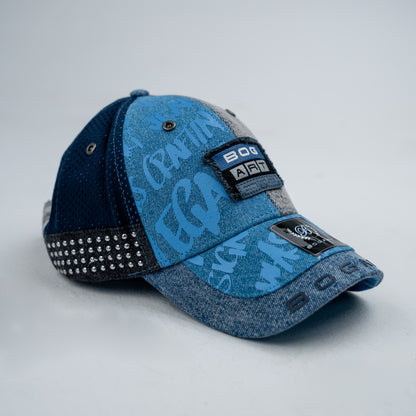 Bogart Denim Graffiti Patchwork Cap