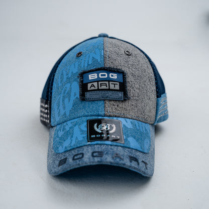 Bogart Denim Graffiti Patchwork Cap