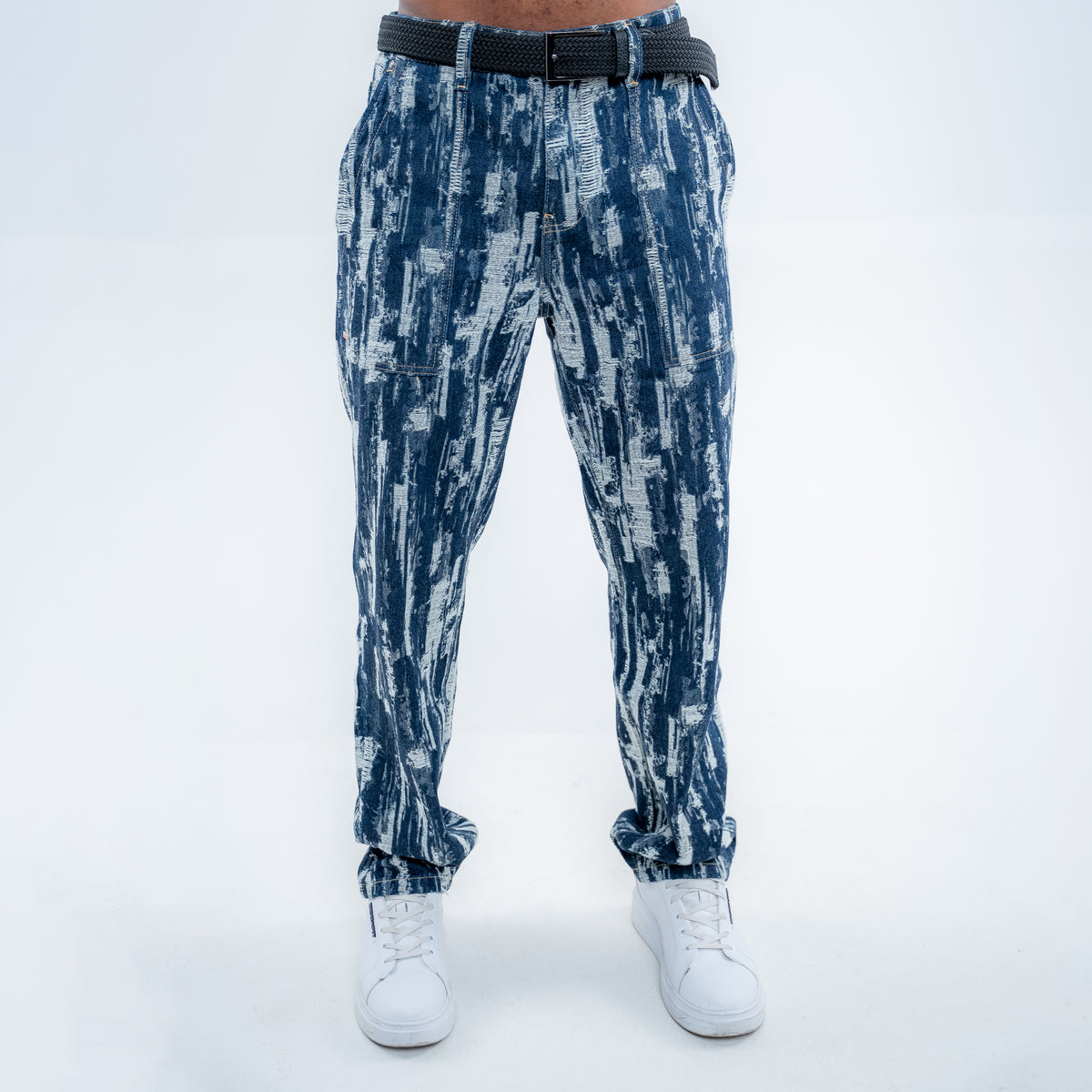 Bogart Indigo Brushstroke Jeans
