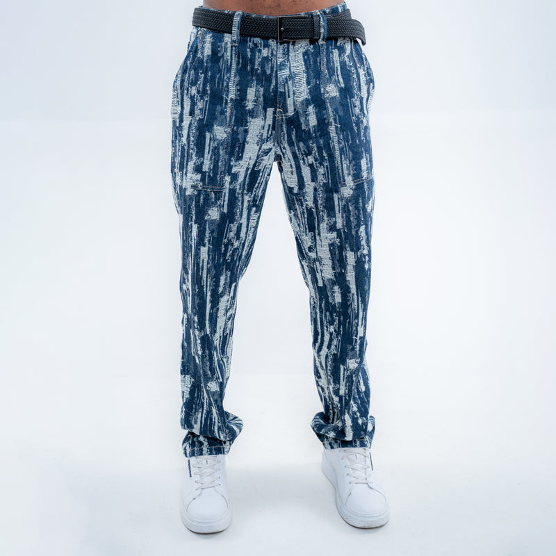 Bogart Indigo Brushstroke Jeans