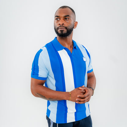 Bogart Varsity Stripe Knit Polo