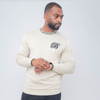 Bogart Logo Collar Crew Sweater