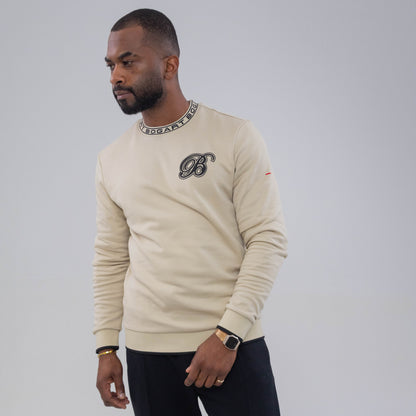 Bogart Logo Collar Crew Sweater