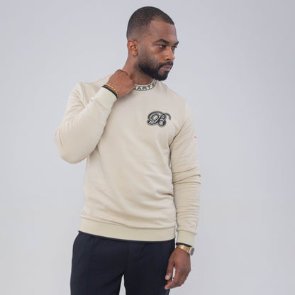 Bogart Logo Collar Crew Sweater