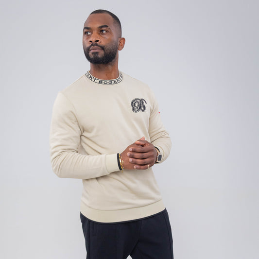 Bogart Logo Collar Crew Sweater