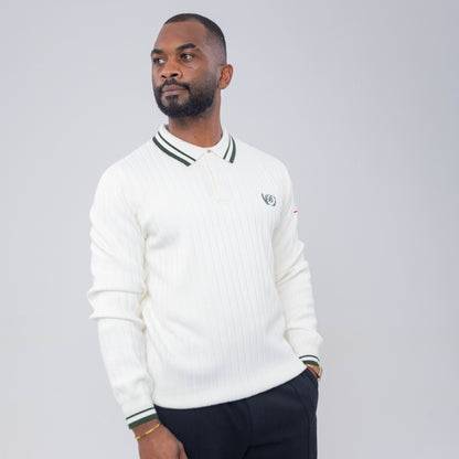 Bogart Ribbed Crest Long Sleeve Golfer