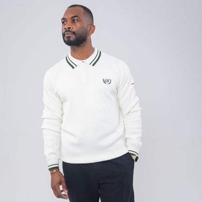 Bogart Ribbed Crest Long Sleeve Golfer