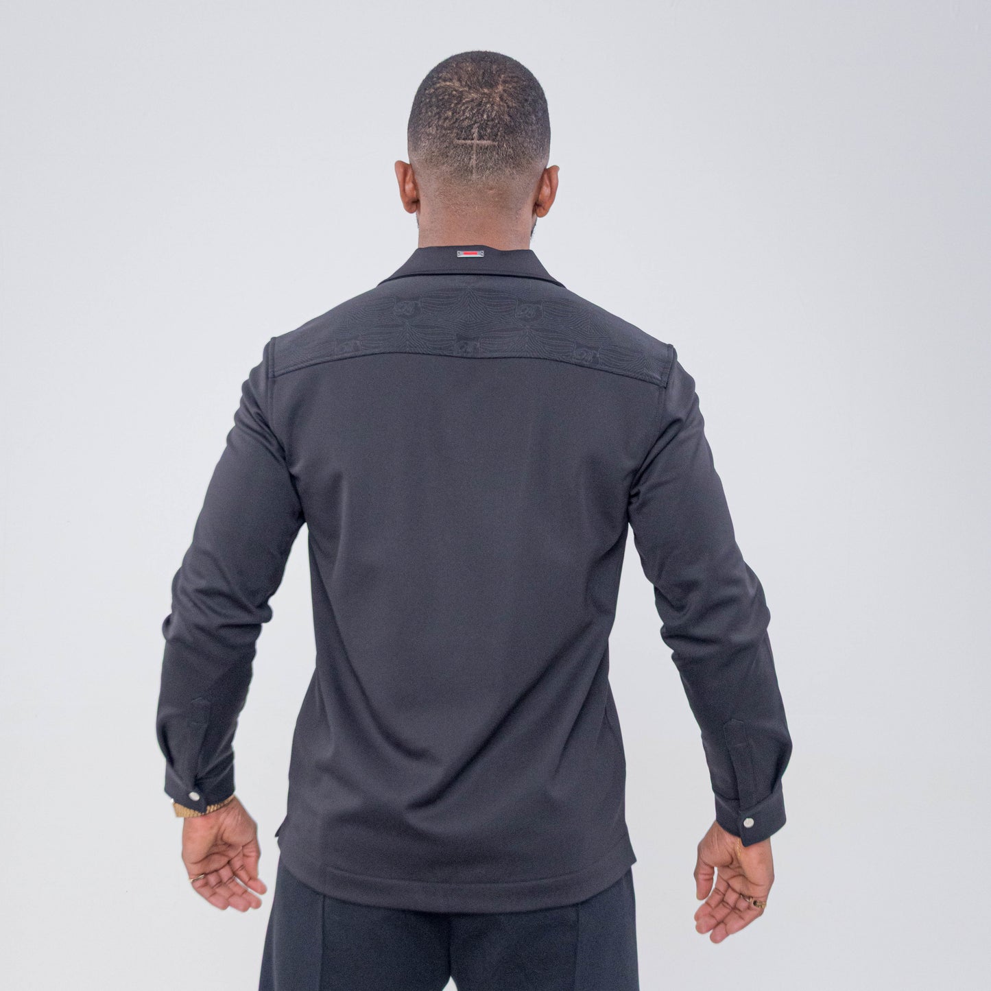 Bogart Noir Crest Pocket Overshirt