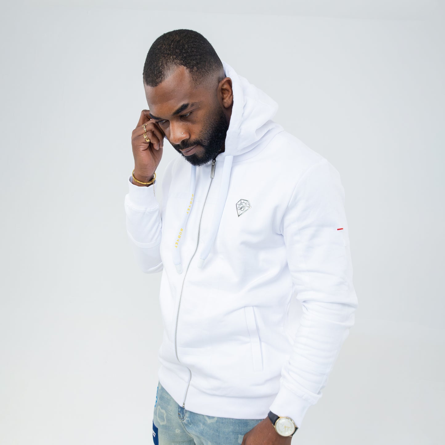 Bogart Diamond Taped Zip Hoodie