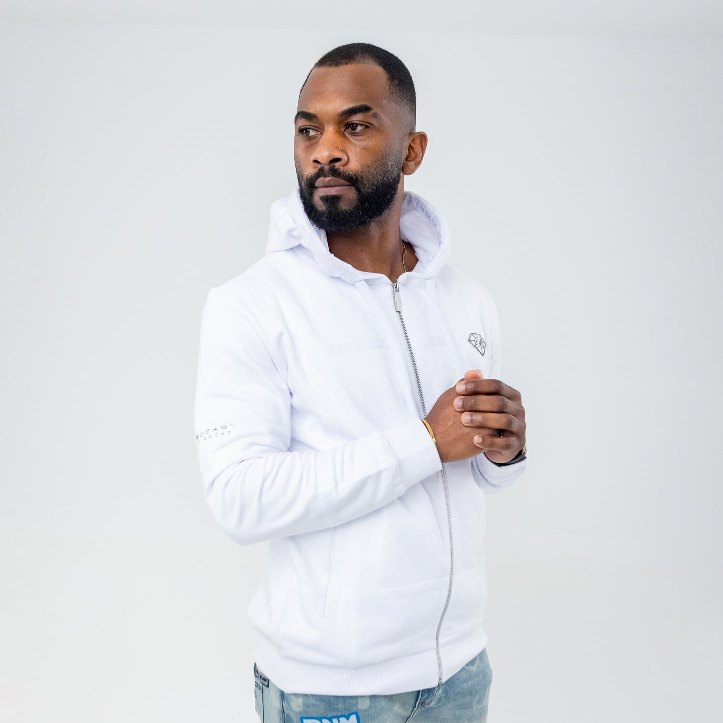 Bogart Diamond Taped Zip Hoodie