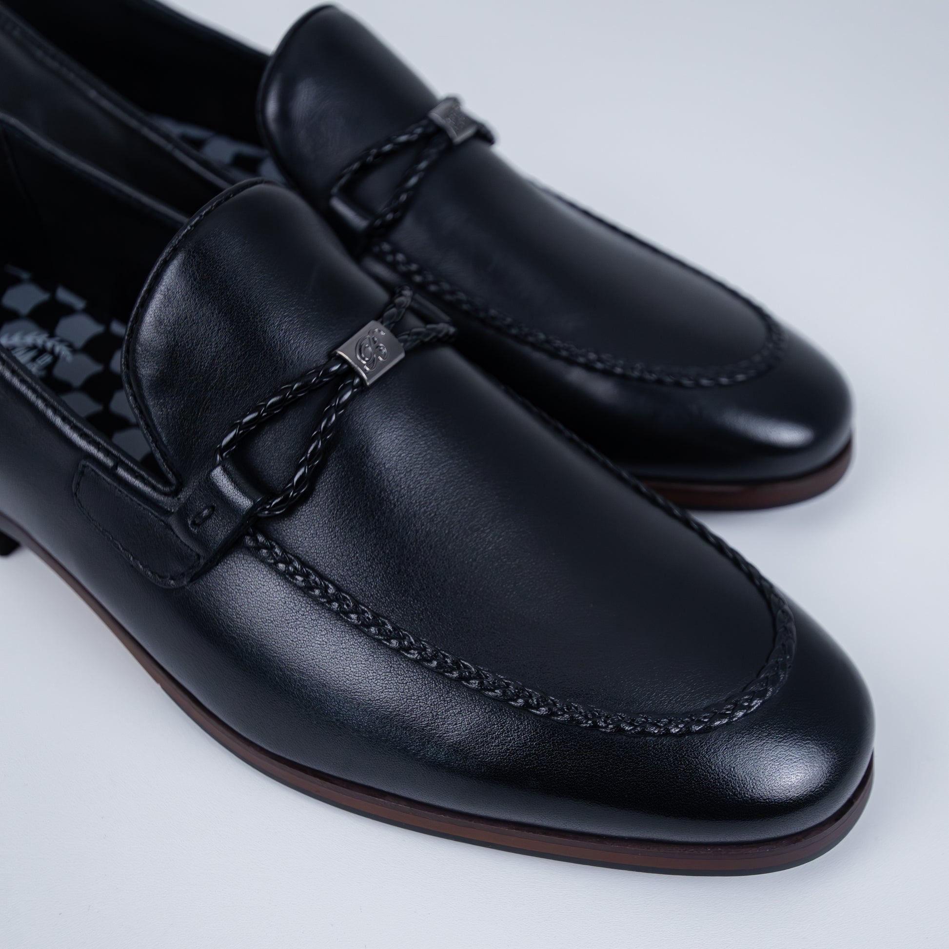 Bogart Braided Bit Leather Loafer
