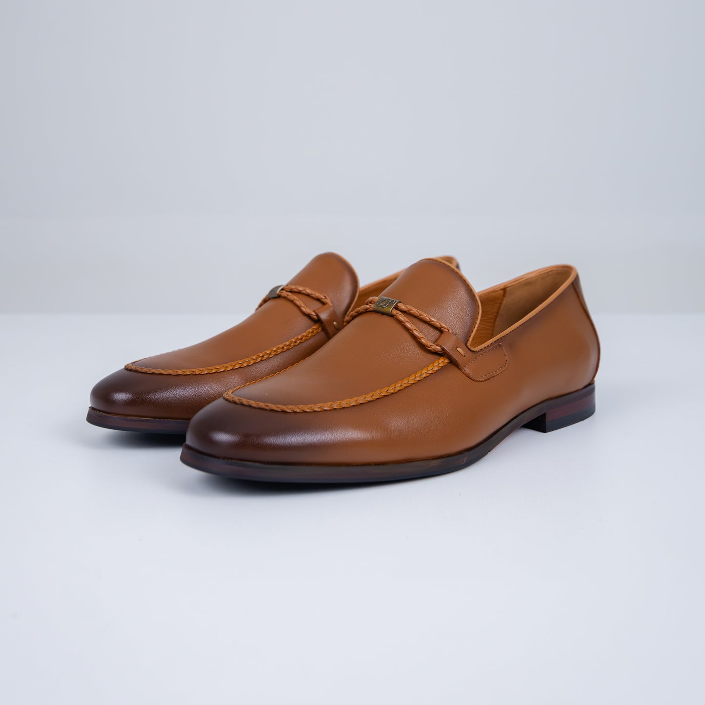 Bogart Braided Bit Leather Loafer