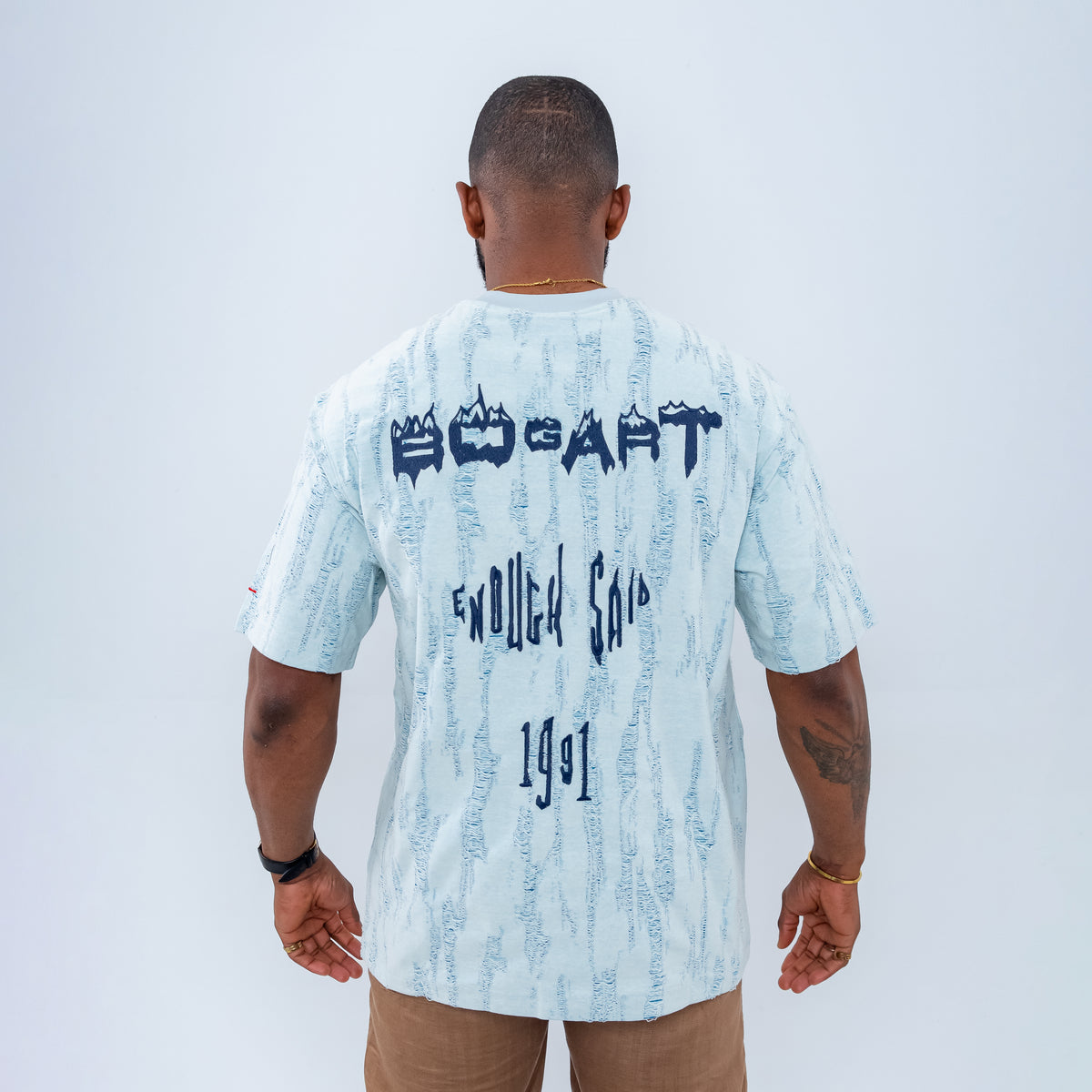 Bogart Blaze Script Textured Tee