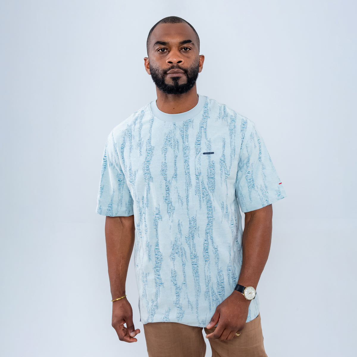 Bogart Blaze Script Textured Tee