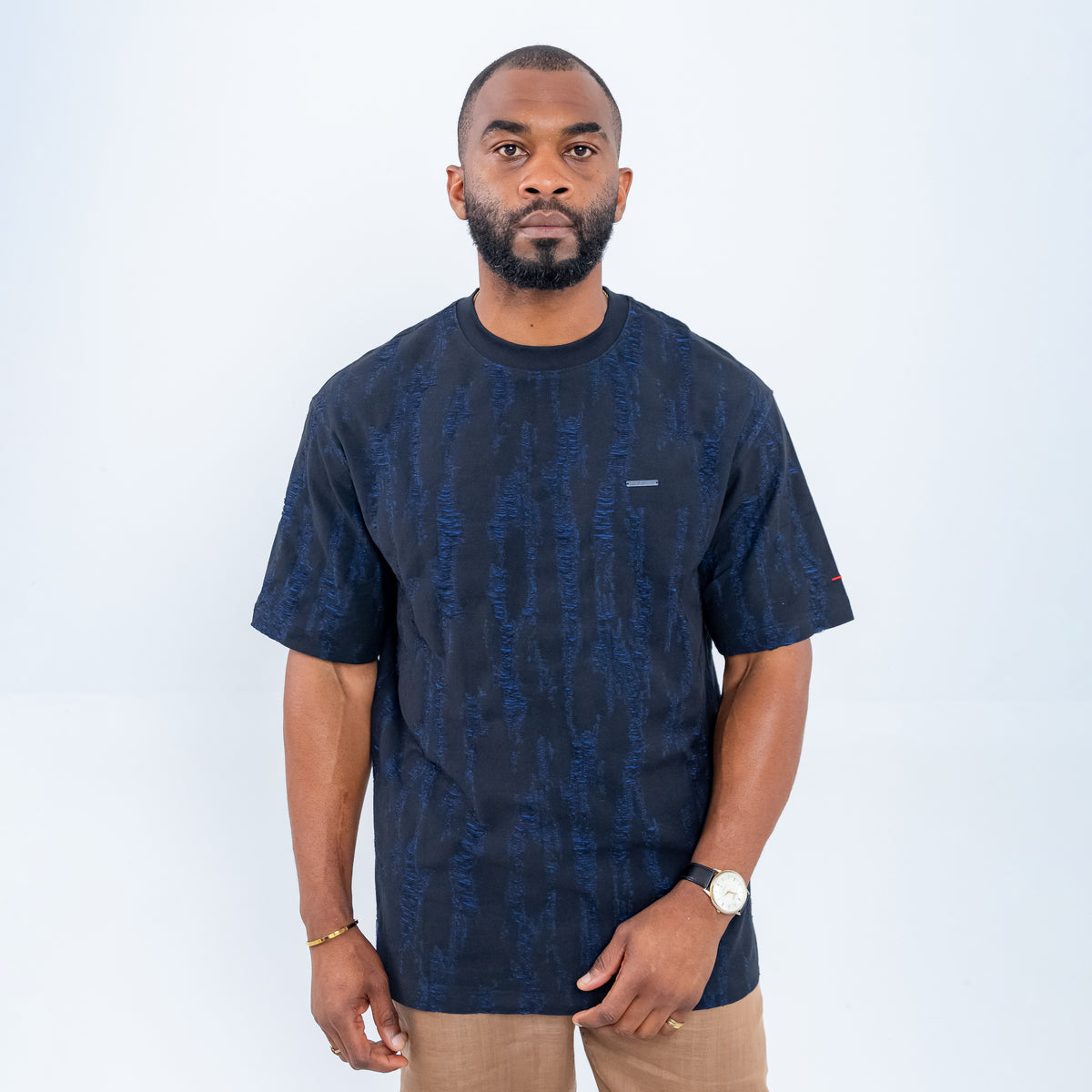 Bogart Blaze Script Textured Tee