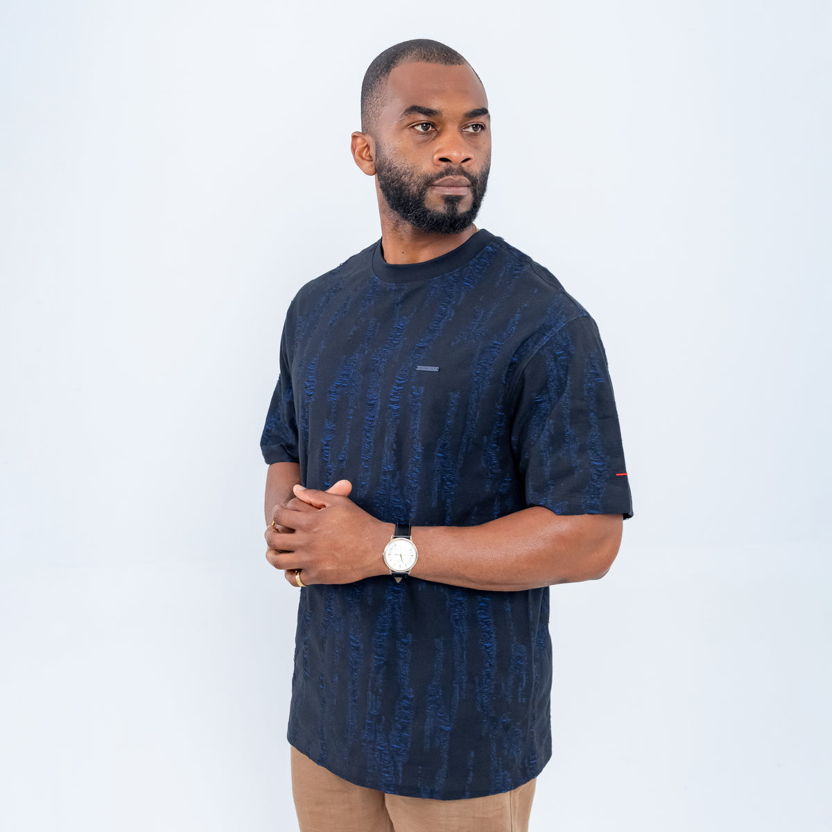 Bogart Blaze Script Textured Tee