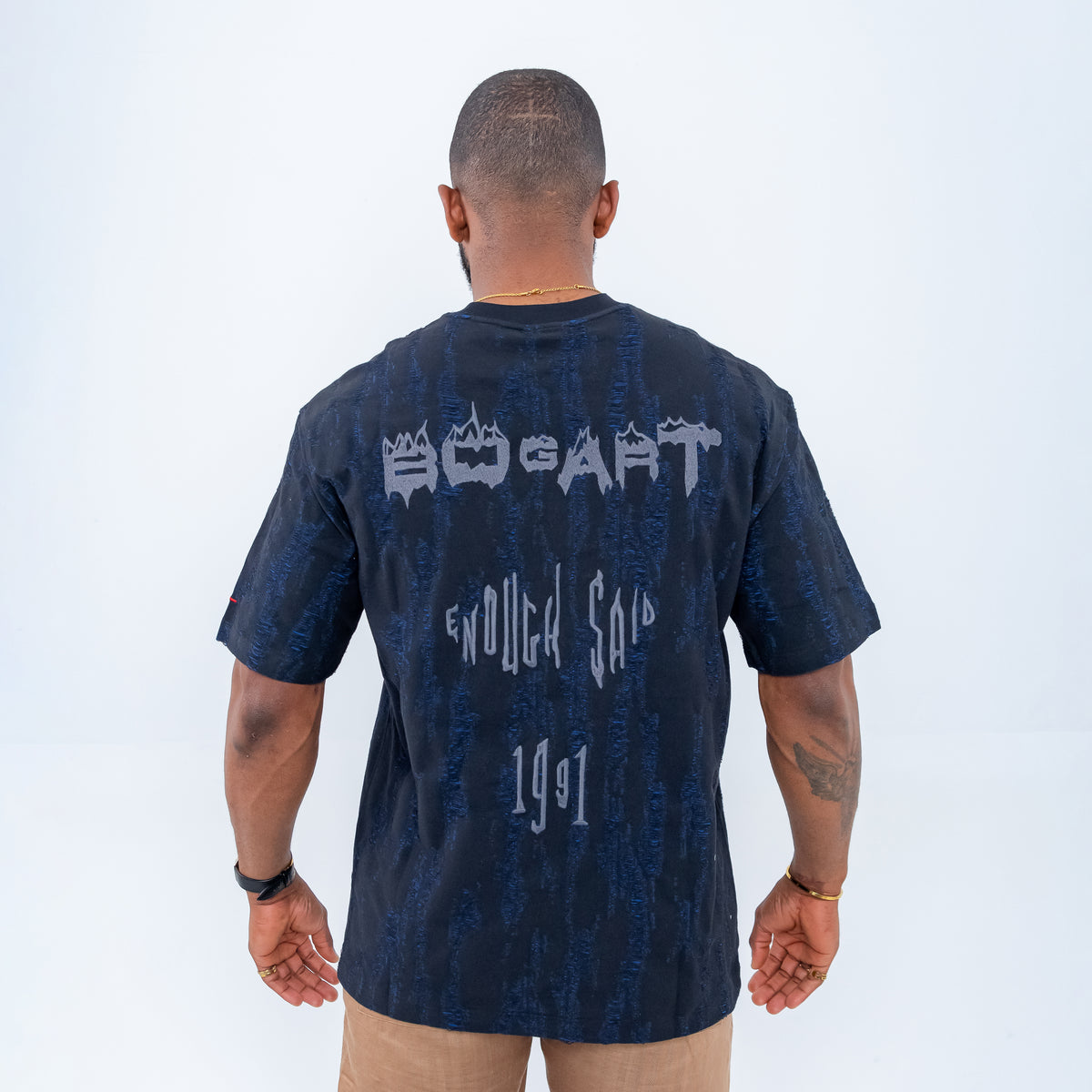 Bogart Blaze Script Textured Tee