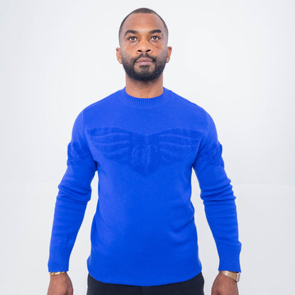 Bogart Tonal Emboss Knit Sweater
