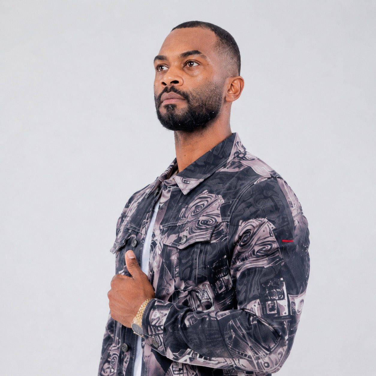 Bogart Money Print Trucker Jacket