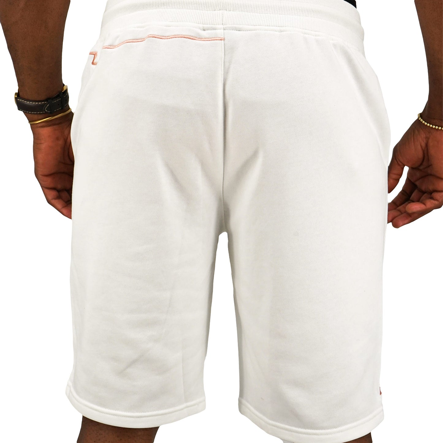 Bogart Man - Men's - Cotton Eagle Shorts - Back- White