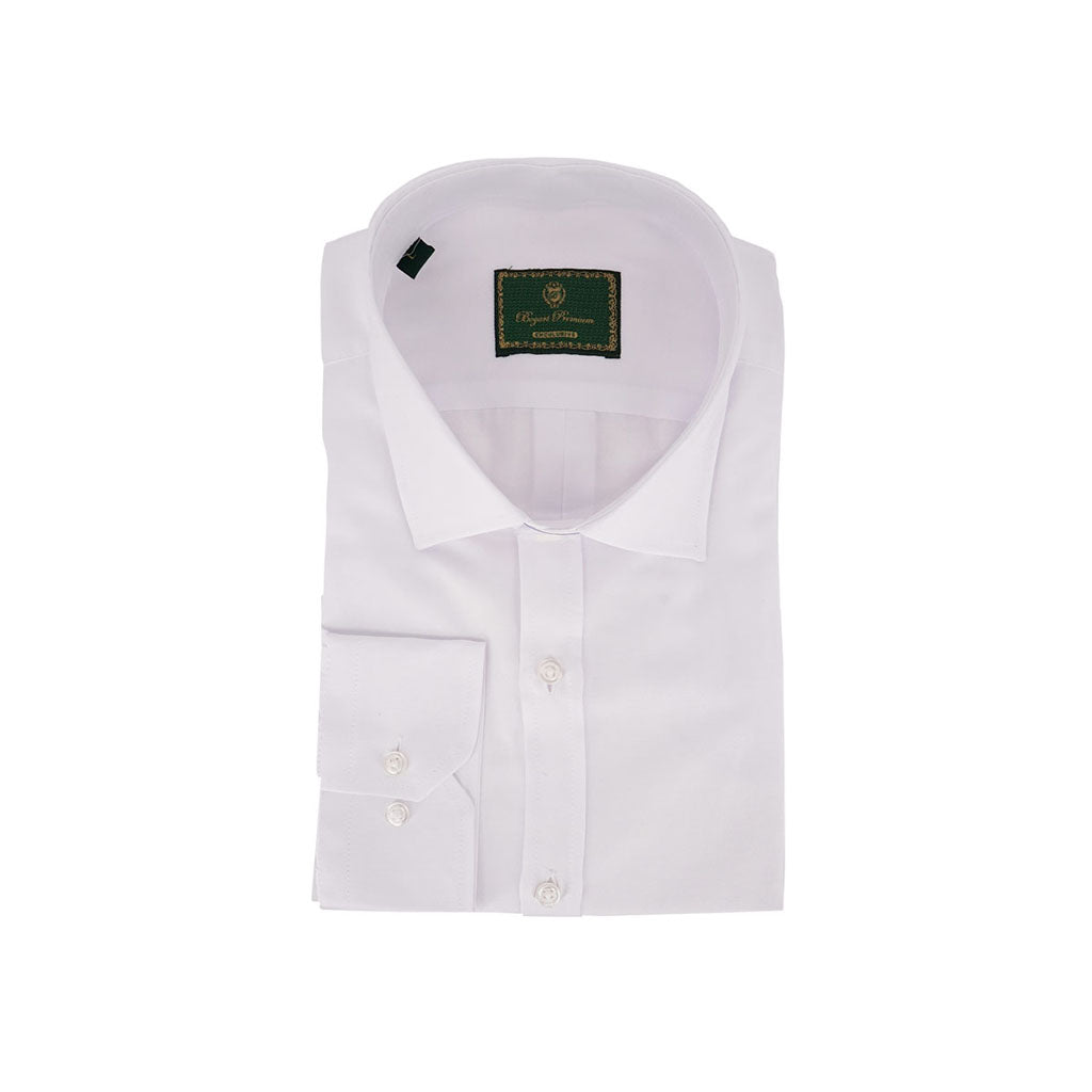 Bogart Man Sleek White Formal Shirt-Front-BMSH294
